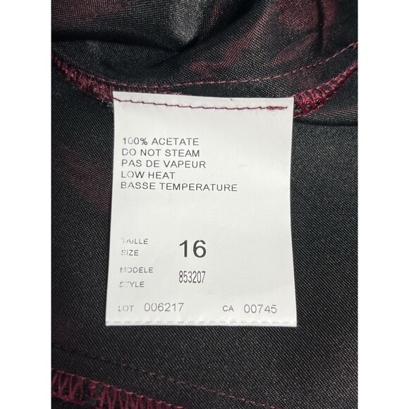 JS Collections Evening Top Jacket Blazer Rhinestone Buttons shiny metallic Sz 16 - Picture 12 of 14